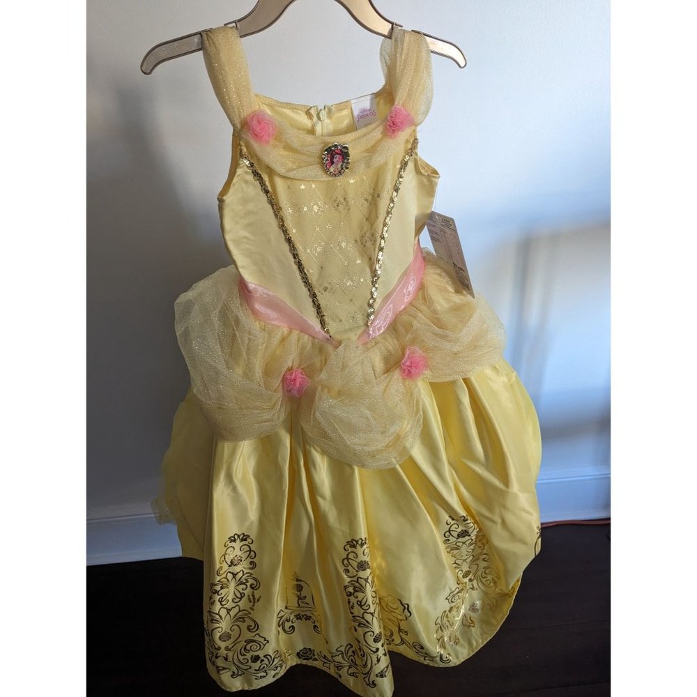 NWT Girls Sz 8-10 Disney Princess Belle Halloween Costume Dress Up